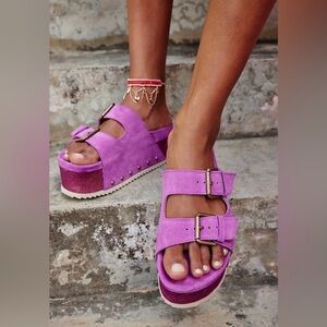 INTENTIONALLY BLANK Purple Sandals